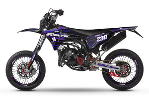 Dekor kit Fantic 50cc 2023-2025 Gold und Platin | Motorradaufkleber | 50cc Personalisierung | armysctv