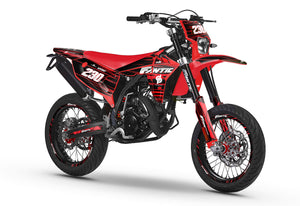 Dekor kit Fantic 50cc 2023-2025 Gold und Platin | Motorradaufkleber | 50cc Personalisierung | armysctv