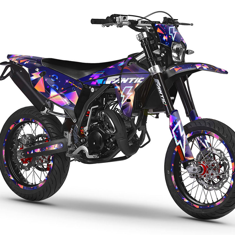 Kit déco Fantic 50cc 2023-2025 Lightning | autocollants moto | personnalisation 50cc | armysctv
