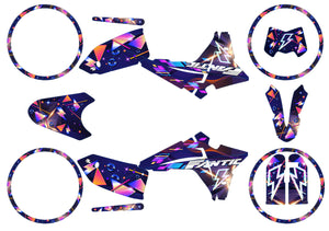 Kit pegatinas Fantic 50cc 2023-2025 Lightning | pegatinas para moto | personalización 50cc | armysctv