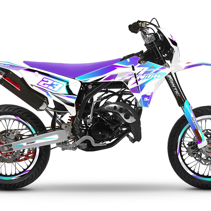 Kit déco Fantic 50cc 2023-2025 Lys | autocollants moto | personnalisation 50cc | armysctv