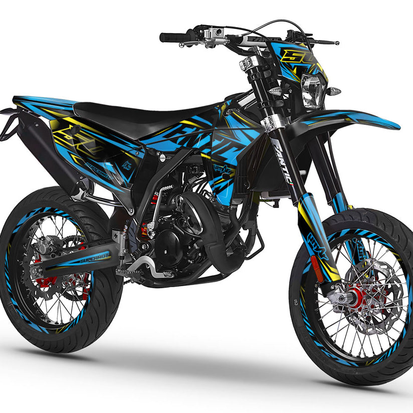 Graphics kit Fantic 50cc 2023-2025 Metalstyle | motorcycle stickers | 50cc customization | armysctv