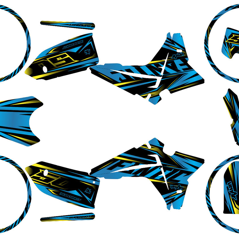 Graphics kit Fantic 50cc 2023-2025 Metalstyle | motorcycle stickers | 50cc customization | armysctv