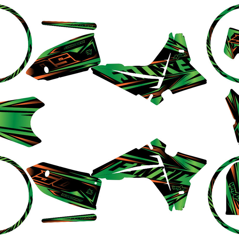 Graphics kit Fantic 50cc 2023-2025 Metalstyle | motorcycle stickers | 50cc customization | armysctv