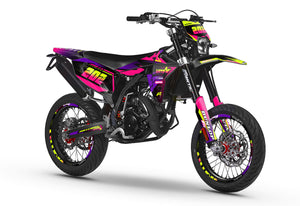 Dekor kit Fantic 50cc 2023-2025 Neon | Motorradaufkleber | 50cc Personalisierung | armysctv