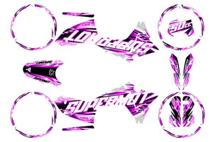 Dekor kit Fantic 50cc 2023-2025 Shaker | Motorradaufkleber | Personalisierung 50cc | armysctv