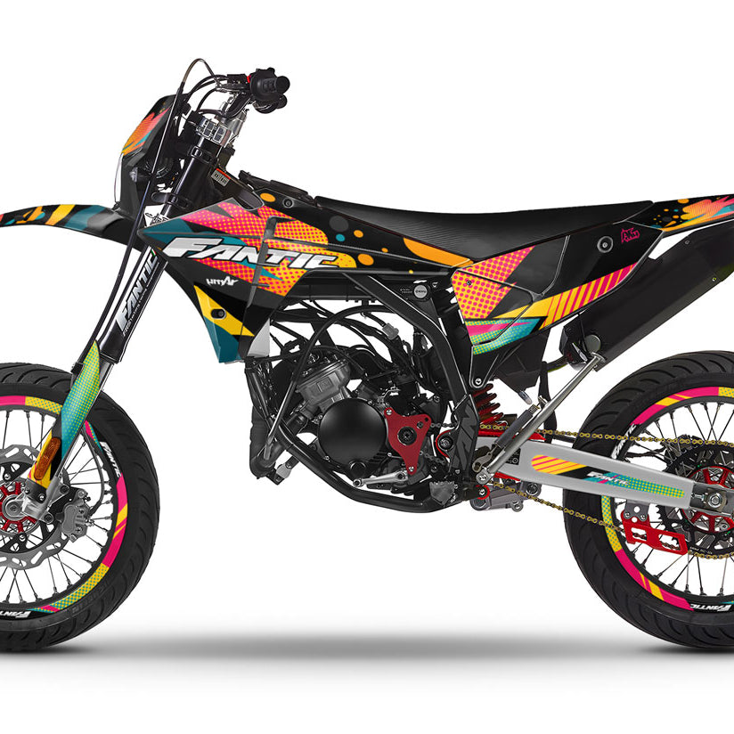 Kit déco Fantic 50cc 2023-2025 Shape | autocollants moto | personnalisation 50cc | armysctv
