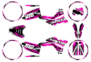 Dekor kit Fantic 50cc 2023-2025 Skyprem | Motorradaufkleber | Personalisierung 50cc | armysctv