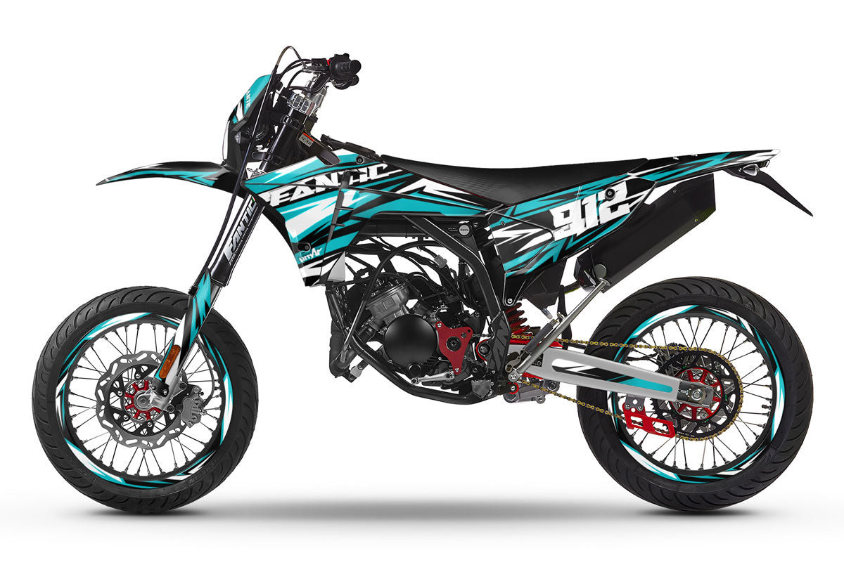 Kit déco Fantic 50cc 2023-2025 Skyprem | autocollants moto | personnalisation 50cc | armysctv