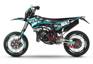 Dekor kit Fantic 50cc 2023-2025 Skyprem | Motorradaufkleber | Personalisierung 50cc | armysctv