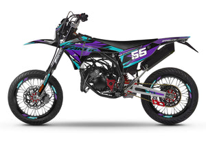 Dekor kit Fantic 50cc 2023-2025 Stream | Motorradaufkleber | Personalisierung 50cc | armysctv