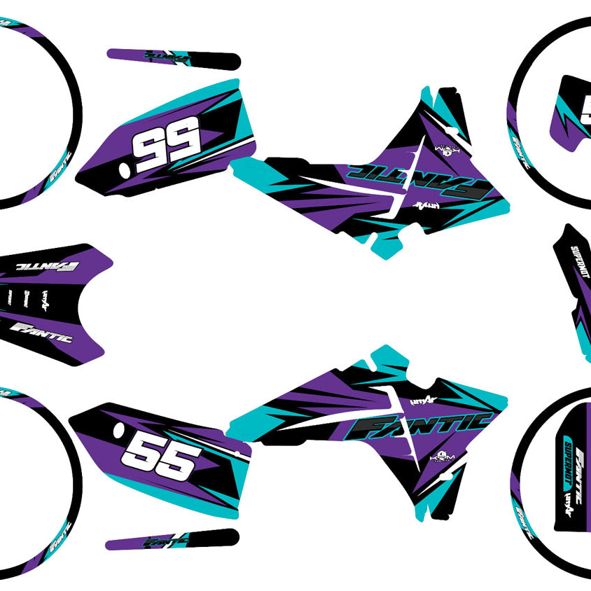 Graphics kit Fantic 50cc 2023-2025 Stream | motorcycle stickers | 50cc customization | armysctv