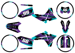 Dekor kit Fantic 50cc 2023-2025 Stream | Motorradaufkleber | Personalisierung 50cc | armysctv