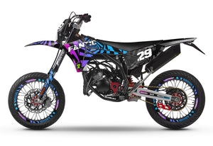 Dekor kit Fantic 50cc 2023-2025 Wirbel | Motorradaufkleber | Personalisierung 50cc | armysctv