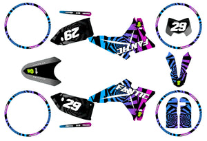 Dekor kit Fantic 50cc 2023-2025 Wirbel | Motorradaufkleber | Personalisierung 50cc | armysctv