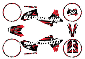 Dekor kit Fantic 50cc 2023-2025 Vision | Motorradaufkleber | Personalisierung 50cc | armysctv