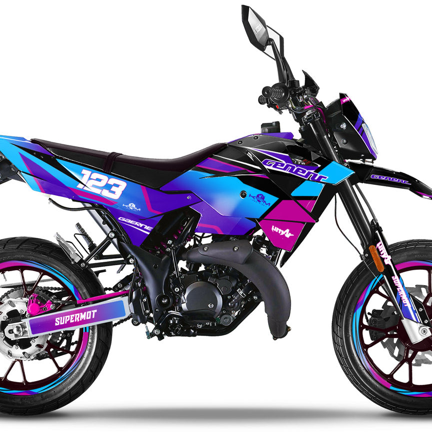 Kit déco Generic Trigger SM 50cc 2006-2018 Artisse | autocollants moto | personnalisation 50cc | armysctv