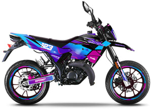 Dekor kit Generic Trigger SM 50cc 2006-2018 Artisse | Motorradaufkleber | Individualisierung 50cc | armysctv
