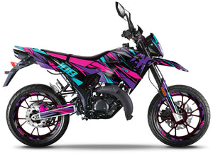 Graphics kit Generic Trigger SM 50cc 2006-2018 Electrify | motorcycle stickers | 50cc customization | armysctv