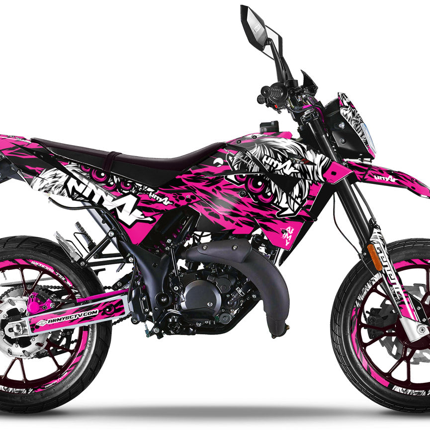 Kit déco Generic Trigger SM 50cc 2006-2018 Eyes | autocollants moto | personnalisation 50cc | armysctv