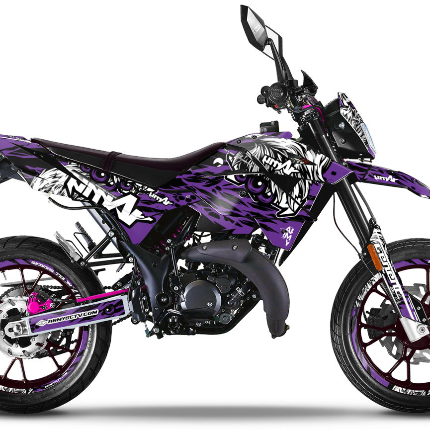 Kit déco Generic Trigger SM 50cc 2006-2018 Eyes | autocollants moto | personnalisation 50cc | armysctv