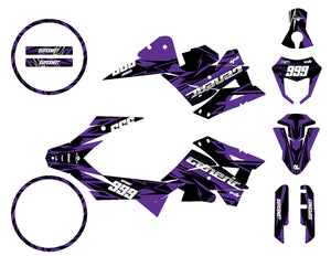 Dekor kit Generic Trigger SM 50cc 2006-2018 Achter | Motorradaufkleber | Personalisierung 50cc | armysctv