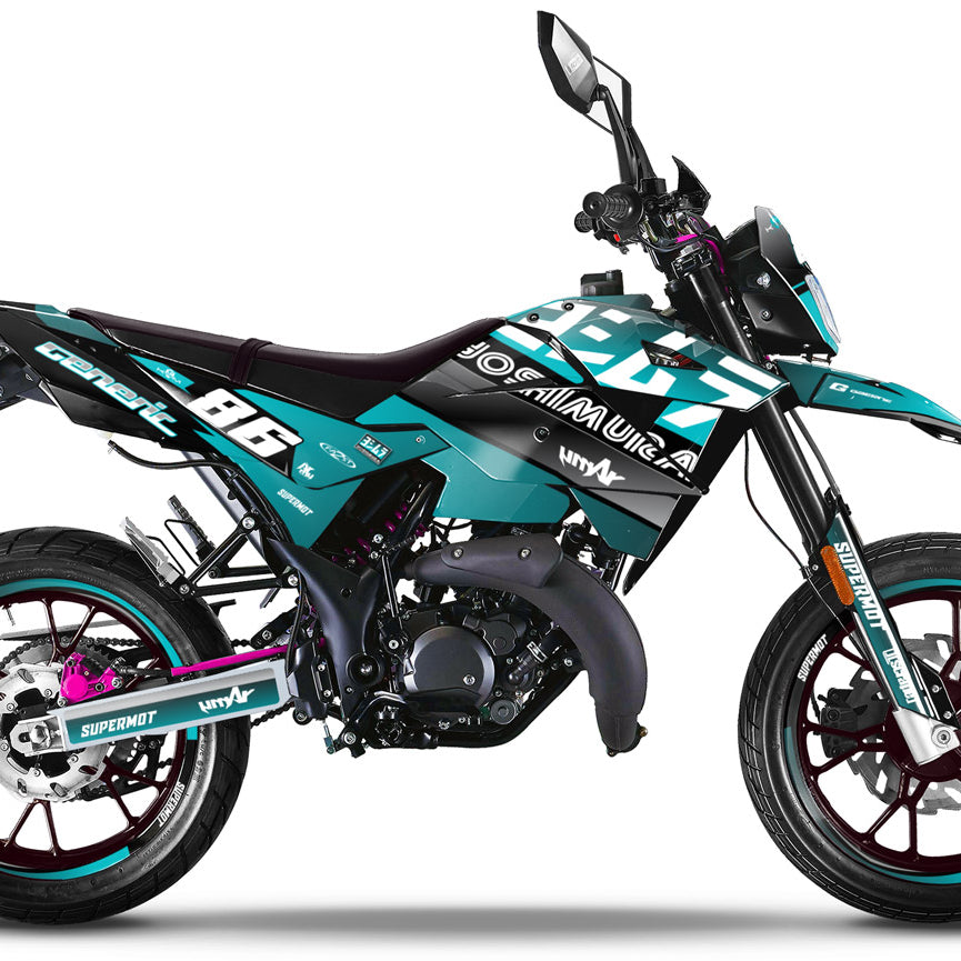 Kit déco Generic Trigger SM 50cc 2006-2018 Yoshi | autocollants moto | personnalisation 50cc | armysctv