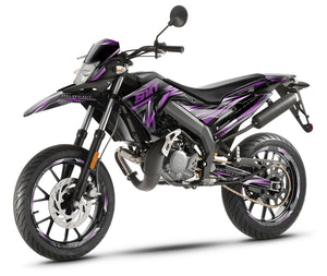 Kit déco 50cc Gilera SMT 2018-2025 Alpha sur une moto avec design moderne et impactant.