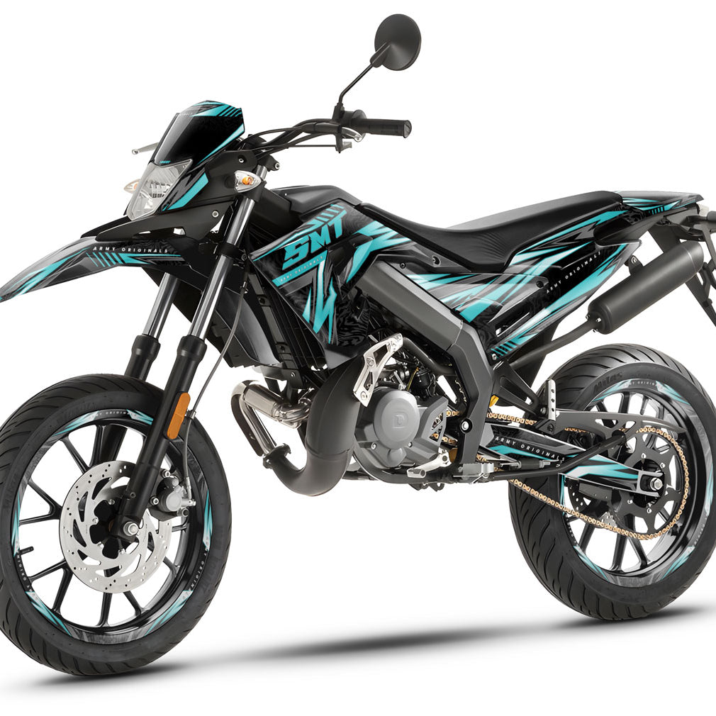 Deko-sett 50cc Gilera SMT 2018-2025 Alpha med moderne og kraftfullt design for motorsykkeltilpasning.