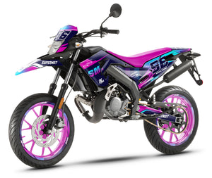Kit pegatinas 50cc Gilera SMT 2018-2025 Rosa Loco | pegatinas para moto | personalización 50cc | armysctv