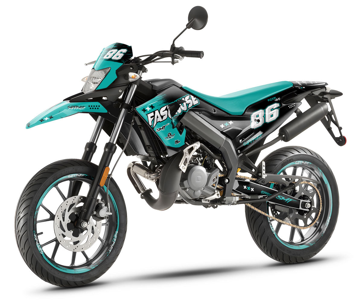 Deko-sett 50cc Gilera SMT 2018-2025 Fasthouse | motorsykkelklistremerker | tilpasning 50cc | armysctv