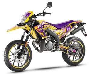 Kit pegatinas 50cc Gilera SMT 2018-2025 Flamer | pegatinas para moto | personalización 50cc | armysctv