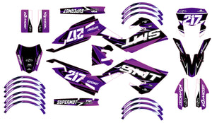 Kit pegatinas 50cc Gilera SMT 2018-2025 Lilaks | pegatinas para moto | personalización 50cc | armysctv