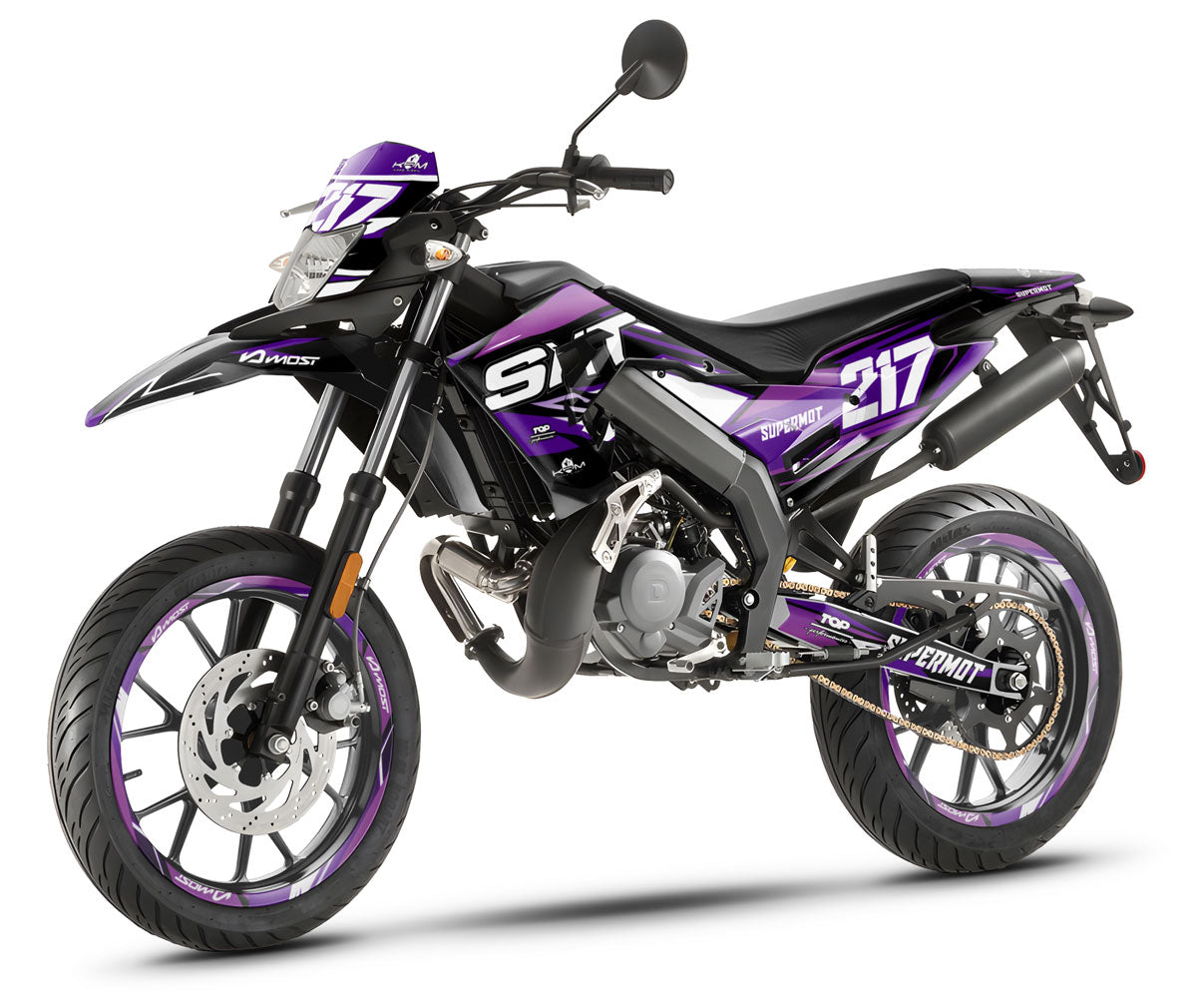 Deko-sett 50cc Gilera SMT 2018-2025 Lilla | motorsykkel klistremerker | tilpasning 50cc | armysctv