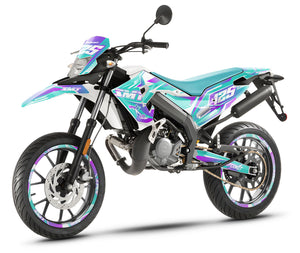 50cc Graphics kit Gilera SMT 2018-2025 MX Sky | motorcycle stickers | 50cc customization | armysctv