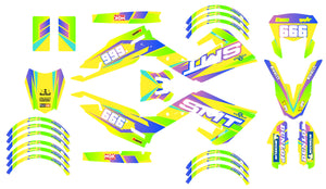 50cc Graphics kit Gilera SMT 2018-2025 Valentino | motorcycle stickers | 50cc customization | armysctv
