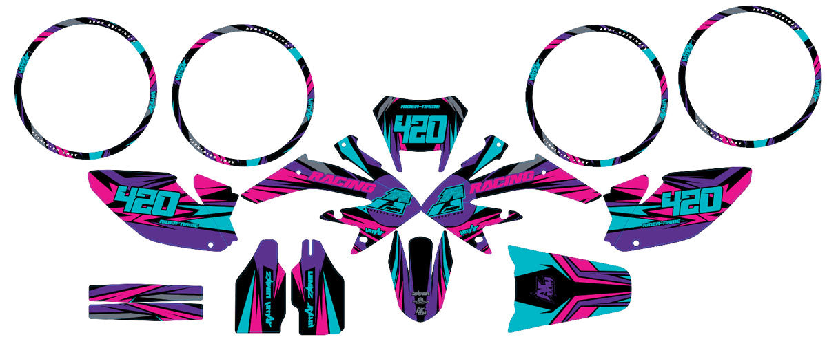 Graphics kit HM CRM 50 Skid Electrify