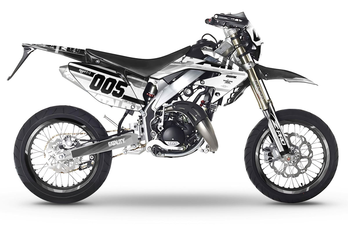 Dekor kit HM CRM 50 Derapage Army Greys | Motorradaufkleber | Personalisierung 50cc | armysctv