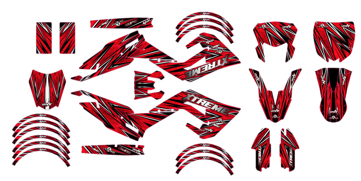 Kit déco 50cc Derbi Senda x-treme 2018-2025 Cutvector