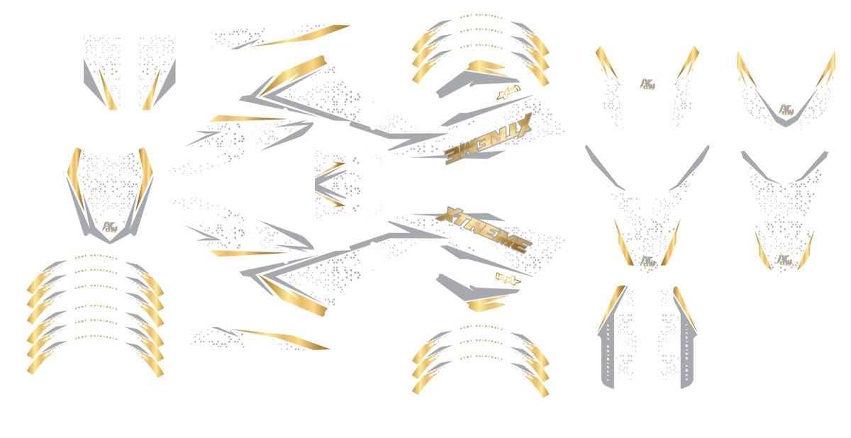 Kit déco 50cc Derbi Senda x-treme 2018-2025 Saktiprem