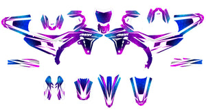 Kit de pegatinas Motocross R-Force – Compatible con todos los modelos, estilo de competición con diseño gráfico audaz.