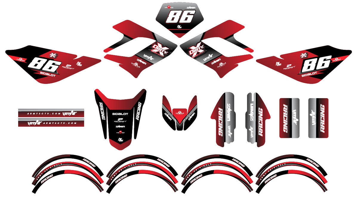 50cc Graphics kit Derbi DRD RacingYoshi