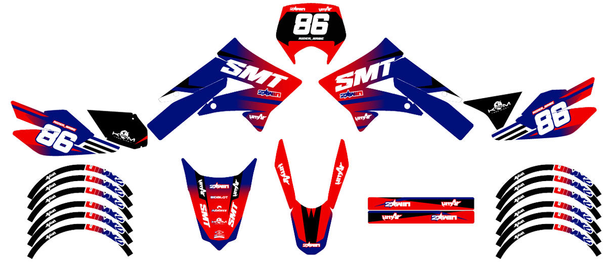 50cc Graphics kit Gilera SMT 2011-2017 Army Gradient