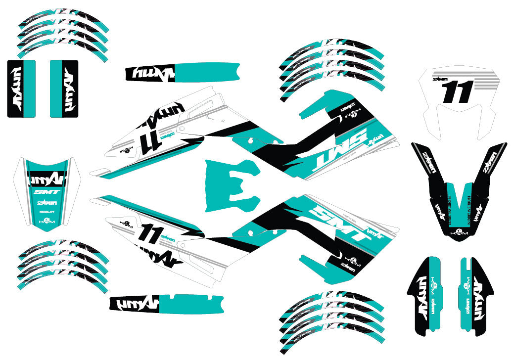 Kit pegatinas 50cc Gilera SMT 2018-2025 Despertar del Ejército