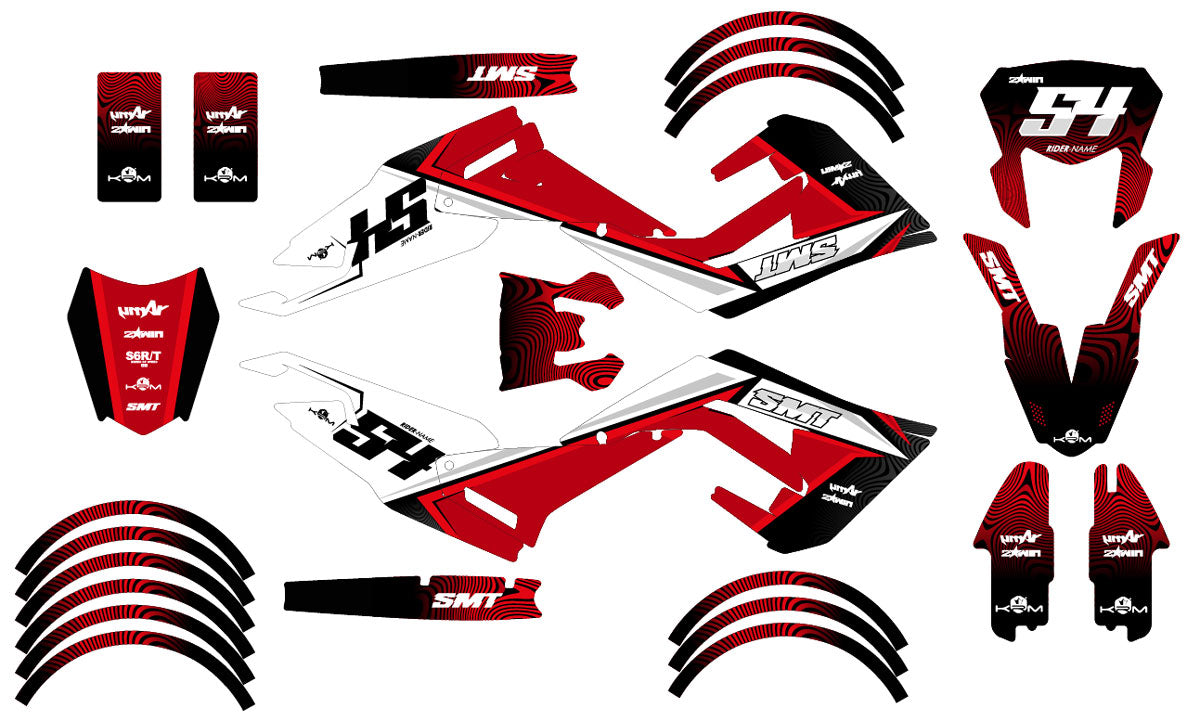 Kit pegatinas 50cc Gilera SMT 2018-2025 Ejército Orion