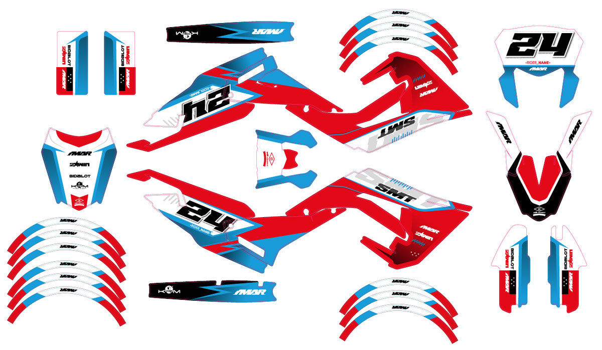 Kit pegatinas 50cc Gilera SMT 2018-2025 Ejército Soledad