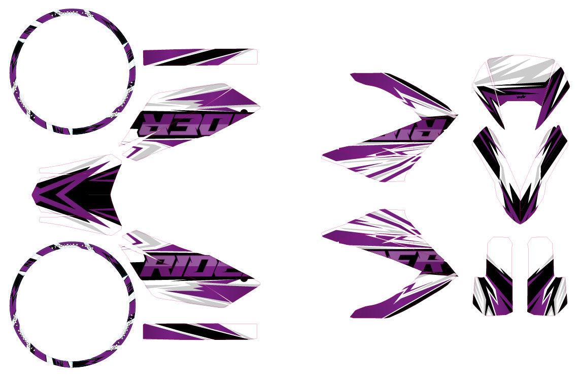 50cc Graphics kit Masai Rider 2012-2025 Courtesy
