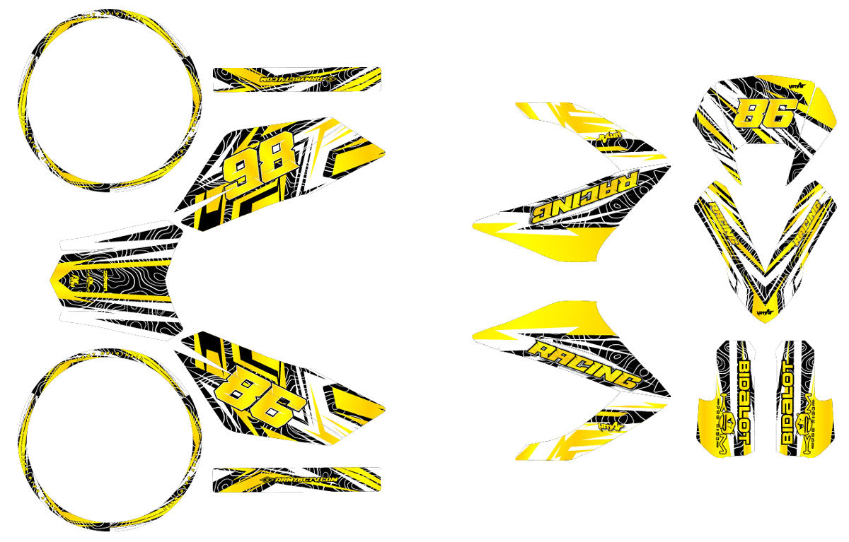 50cc Graphics kit Masai Rider 2012-2025 Dorado