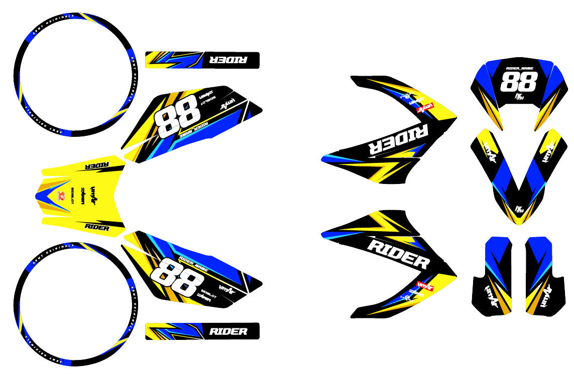 Dekalsett 50cc Masai Rider 2012-2025 Finder