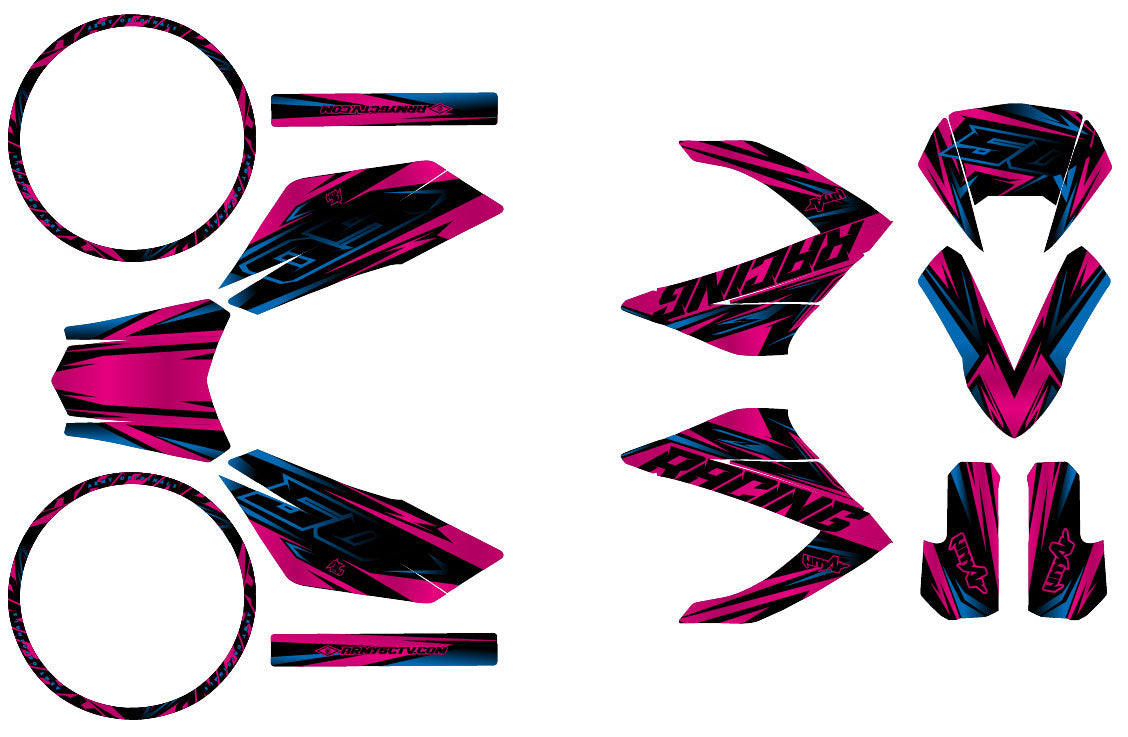 50cc Graphics kit Masai Rider 2012-2025 Metalstyle